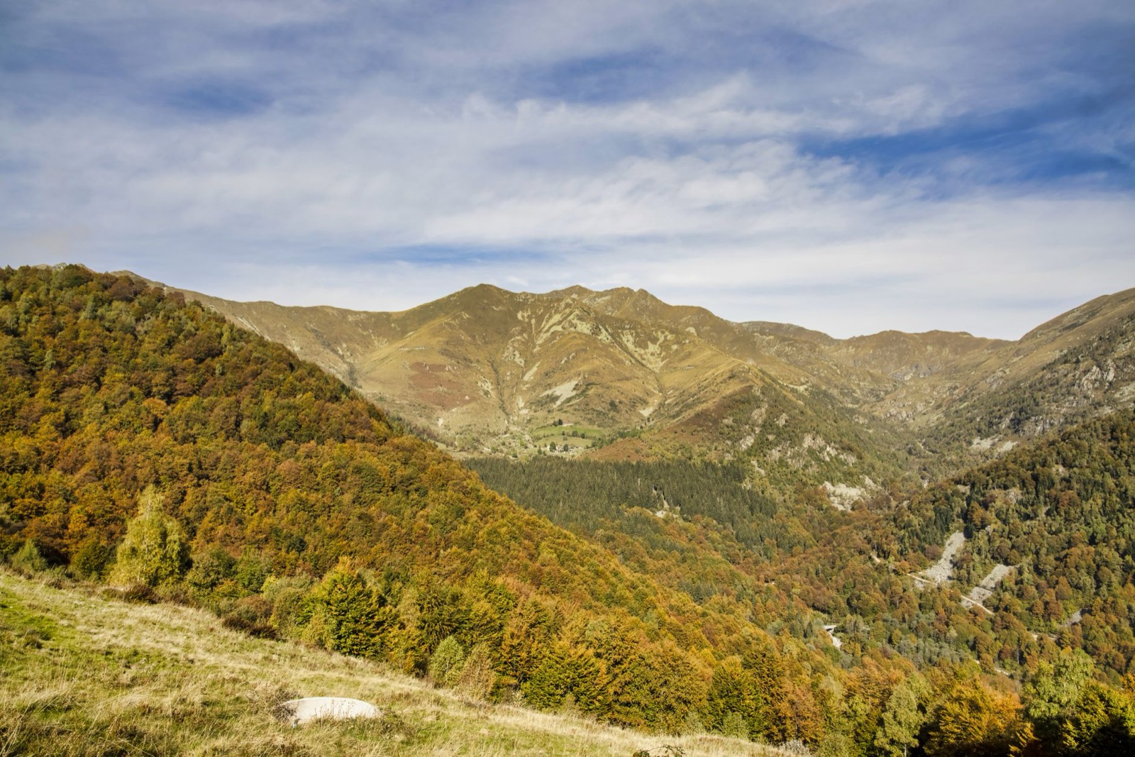 The built-up main valley of Andorra