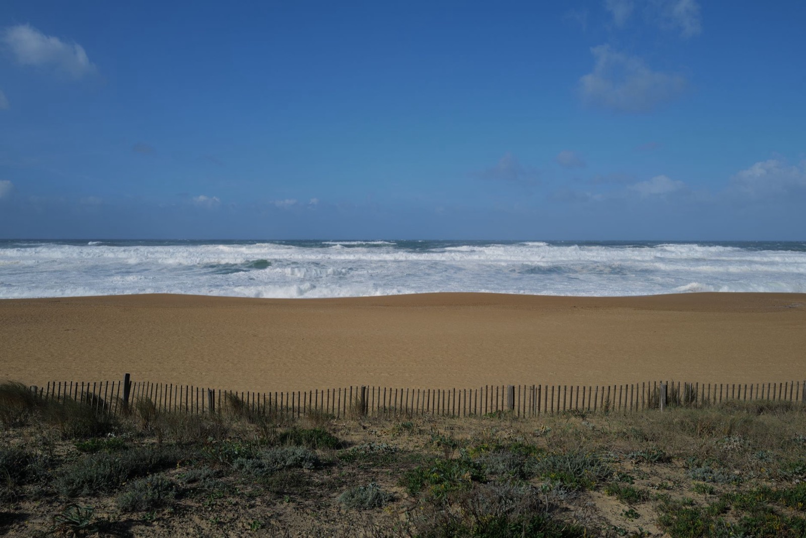 A broad beach on France's Atlantic coast
