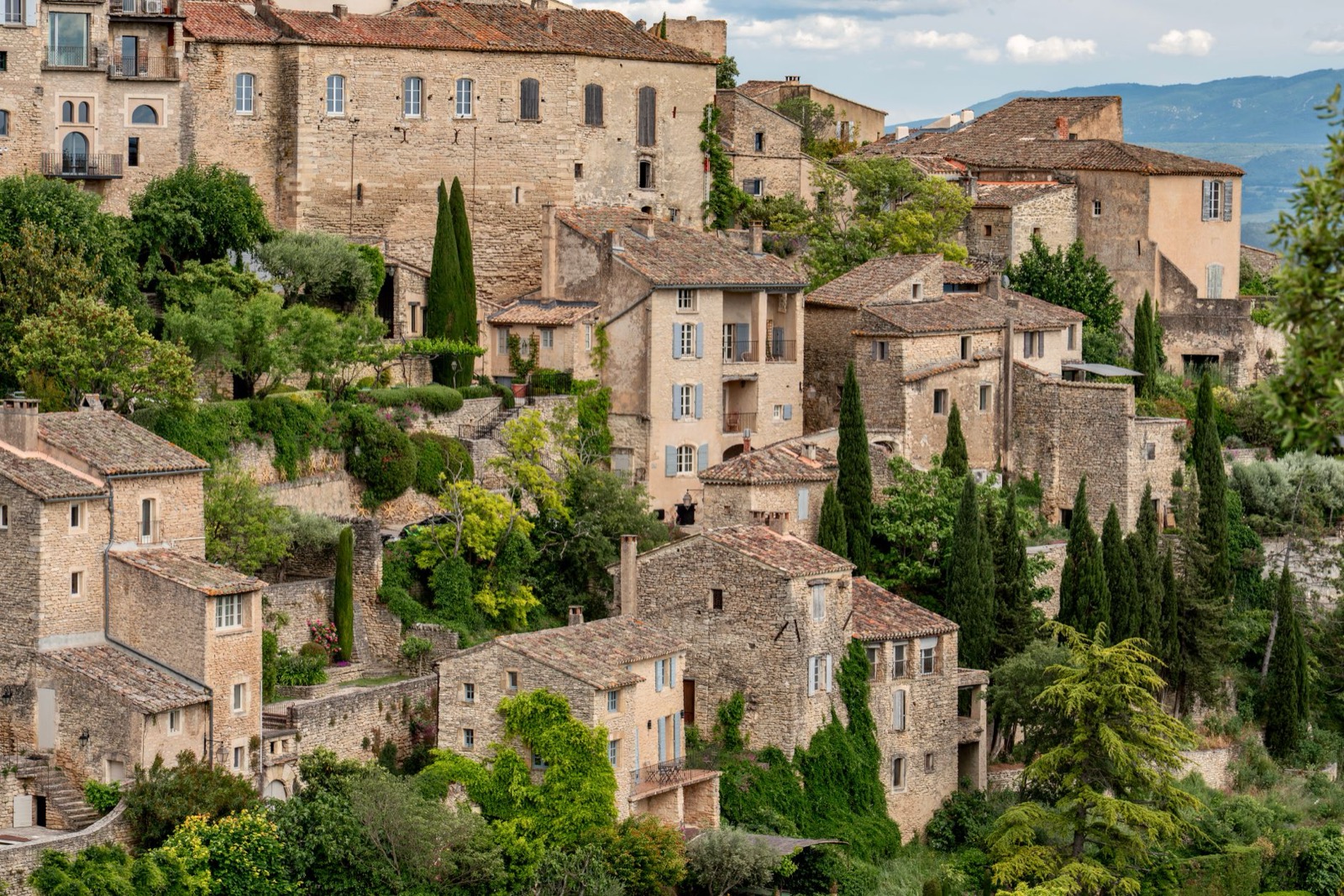 Lavender fields and hills in Provence